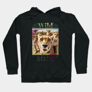 Cheetah Wild Wild Nature Funny Happy Humor Photo Selfie Hoodie